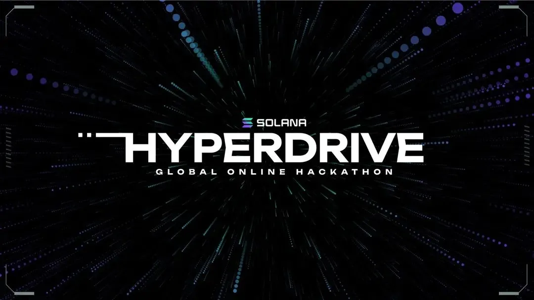 the solana hyperdrive global online hackathon title card