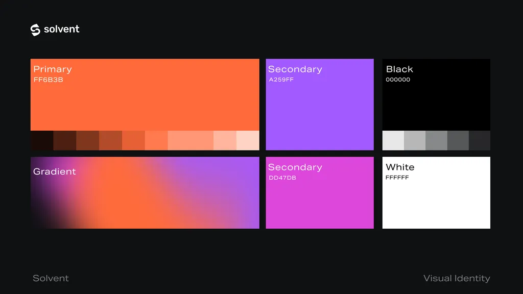 solvent colour palette